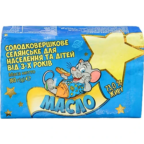 Масло Клуб сиру дитяче 180г 73% від 3 років