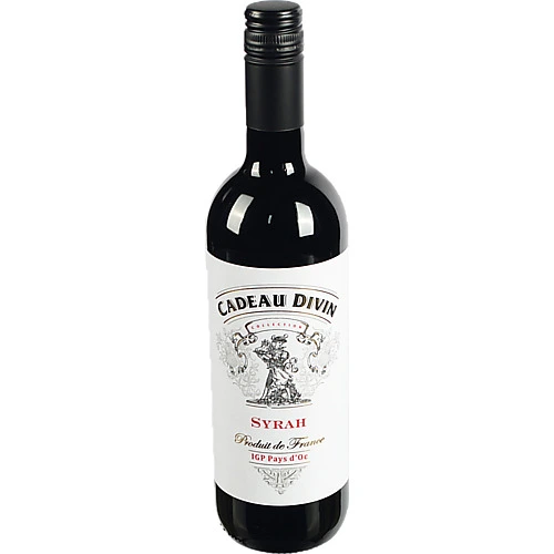 Вино Cadeau Divin 0.75л Syrah IGP Pays dOc сухе черв