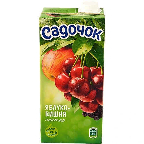 Нектар Садочок 0.95л яблуко вишня