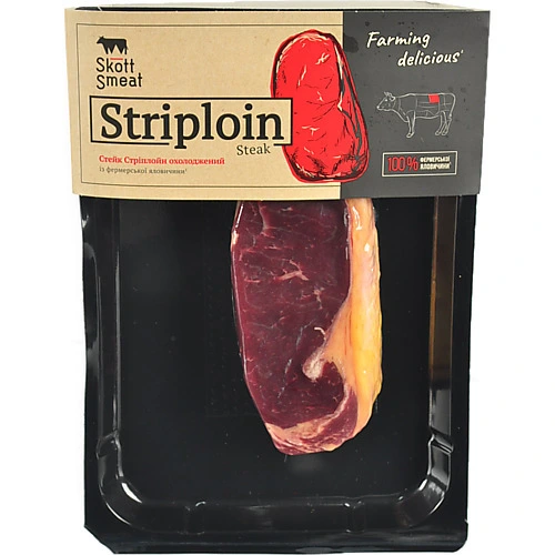 Корейка Стріплойн Стейк Яловичий Охолоджений Skott Smeat -20%