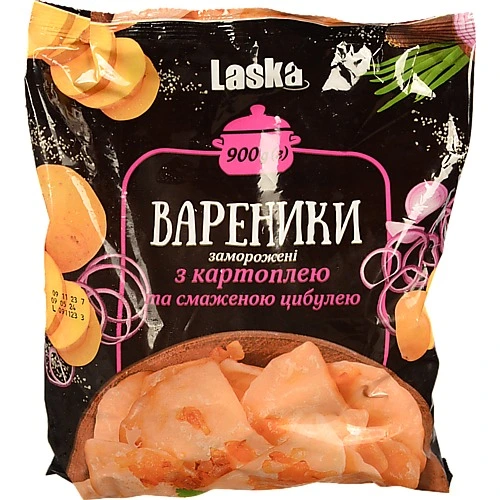 Вареники Ласка 900г картопля цибуля
