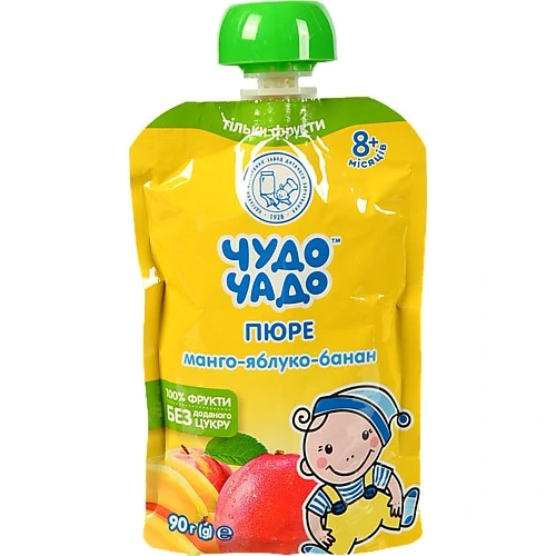Пюре Чудо-Чадо 90г манго яблуко банан