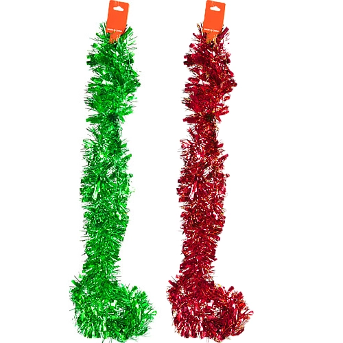 Новорічна мішура 9см*200см асортимент тип 2