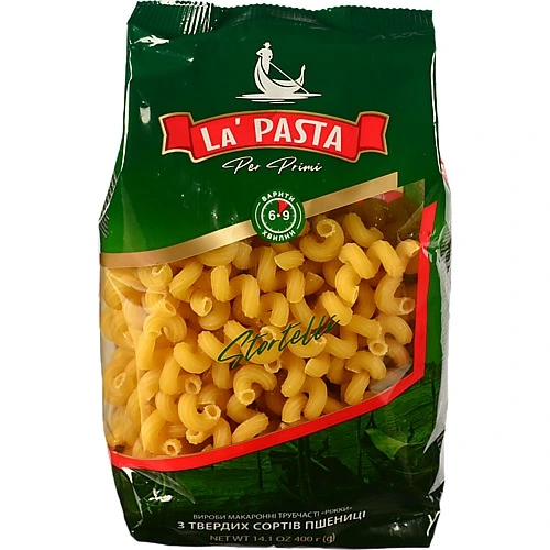 Макарони  La Pasta 400г ріжки