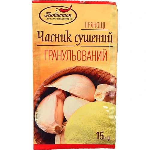 Приправа Любисток 15г часник сушений гранули