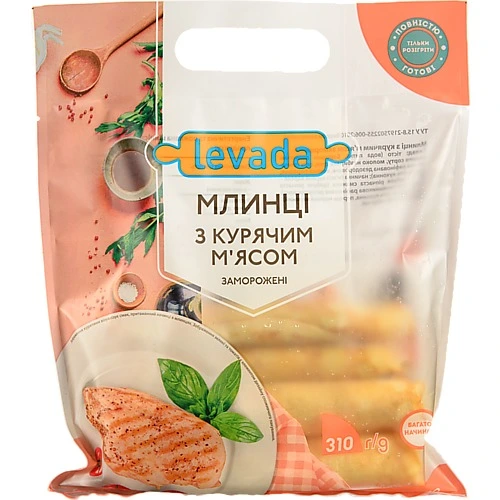 Млинці Левада 310г м"ясо курки
