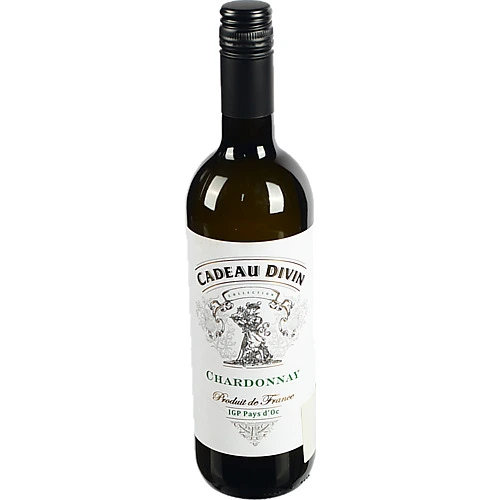 Вино Cadeau Divin 0.75л Chardonnay IGP Pays dOc сухе біле