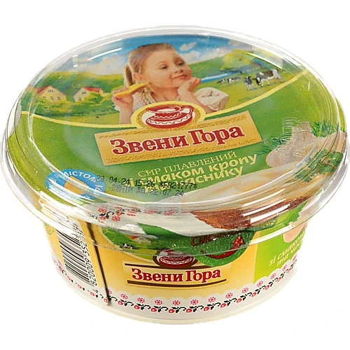 Сир пл. Звенигора 175г крем кріп часник