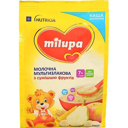 Каша Milupa 210г мультізлак суміш фруктів від 7м.