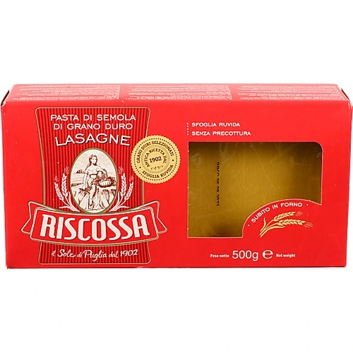 Паста Riscossa 500г лазанья з т.с пшениці