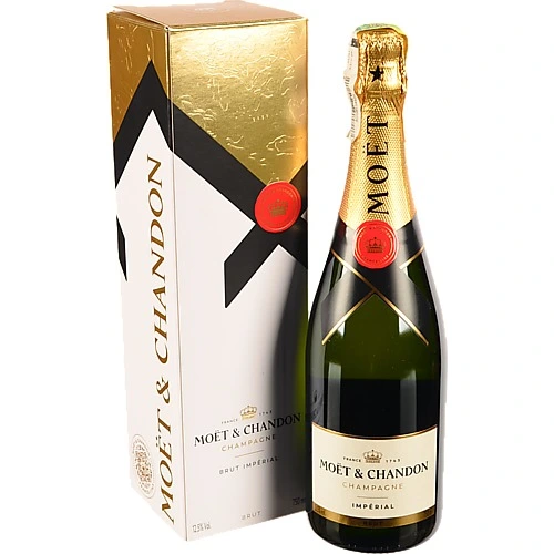 Шампанське Moet Chandon 0.75л брют imperial бiле сухе подарунк. уп.