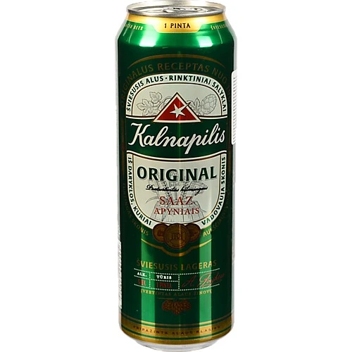 Пиво Kalnapilis Original 0.568л з.б