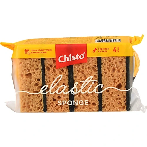Губка Chisto Elastic кухонна 4шт