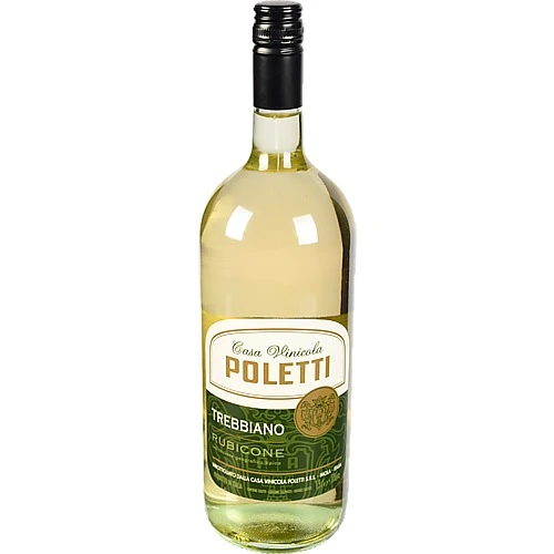 Вино Поллети 1.5л сухе біле trebbiano igp rubicone