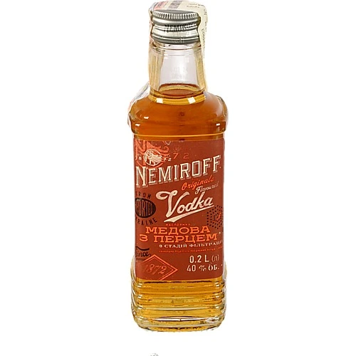 Настоянка Nemiroff 0.2л медова з перцем штоф