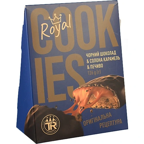 Печиво Truff Royal 126г солон.карам.глазур.чорним шоколадом