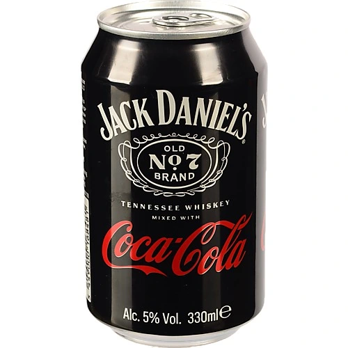 С.алк.напій Jack Daniel`s 0.33л coca cola tennessee whiskey з.б