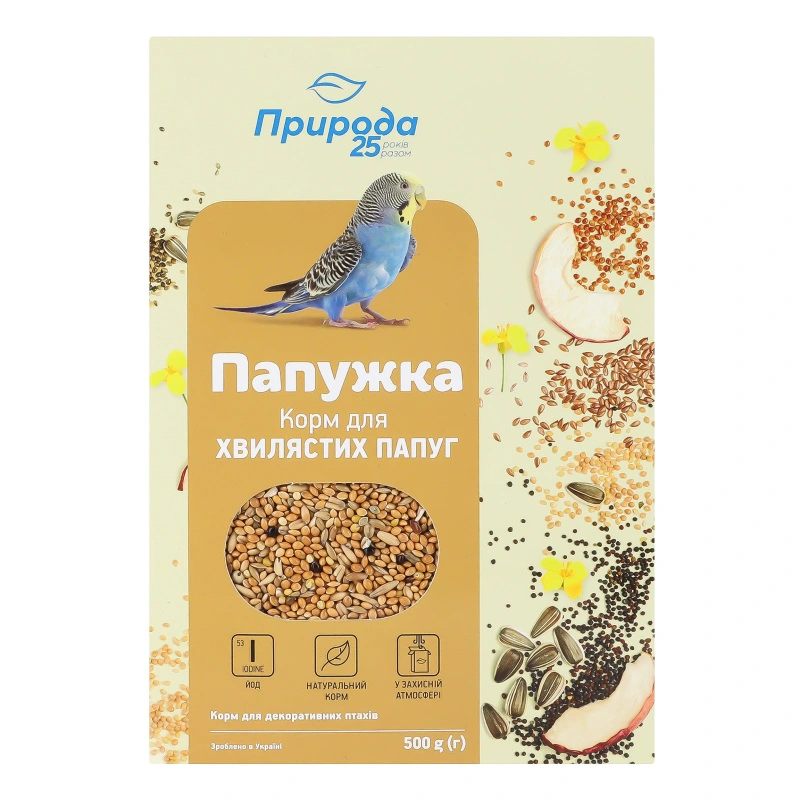 Корм Папужка 500г йод