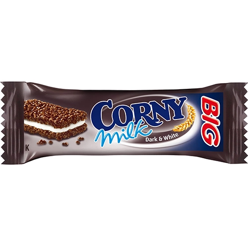 Батончик злаковий Corny 120г молочно кремова начинка