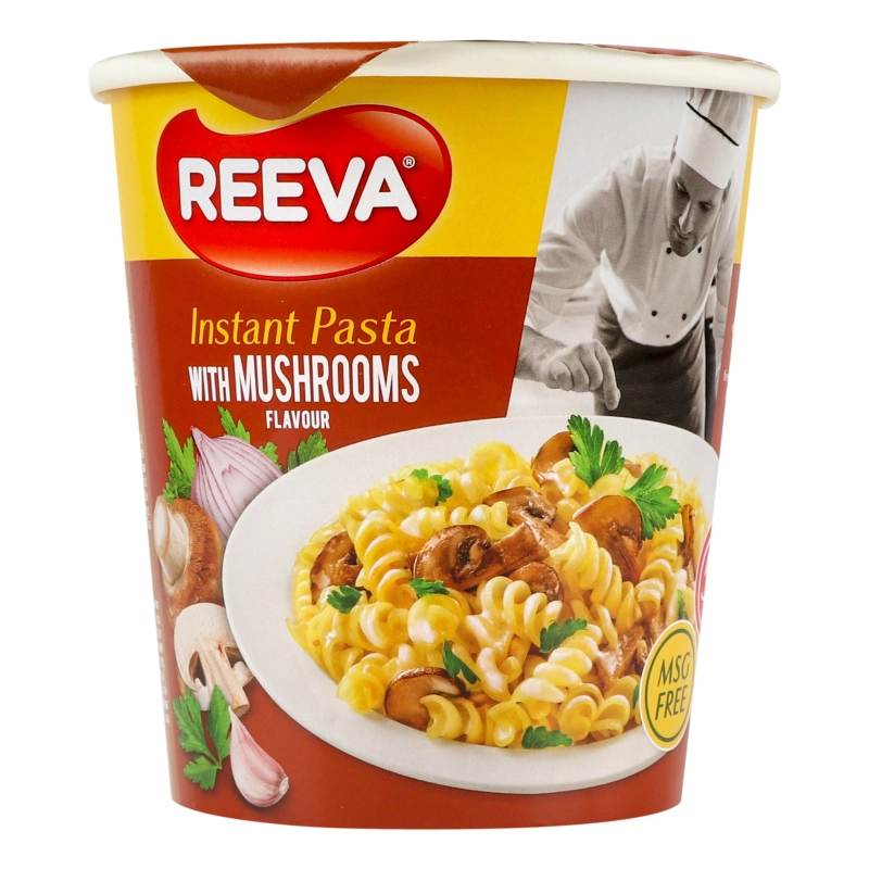 Макарони Reeva 70г гриби стакан