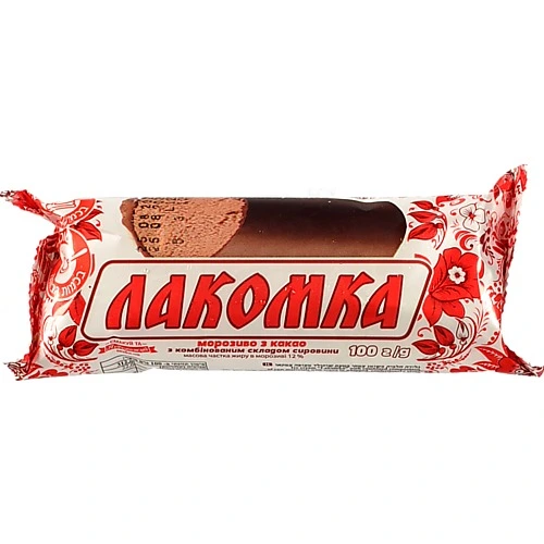Морозиво Ласка 100г ласунка з какао