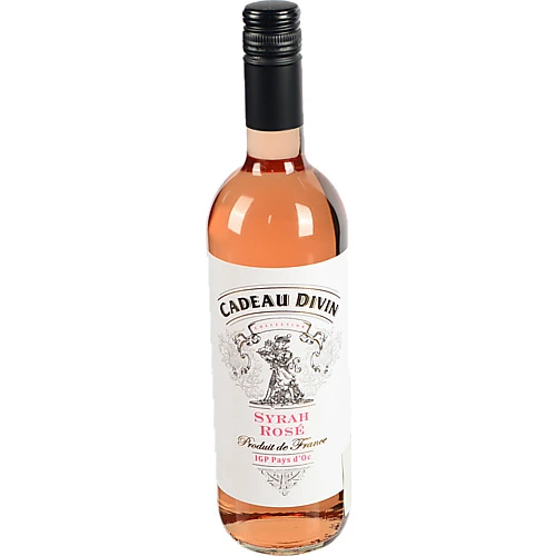 Вино Cadeau Divin 0.75л Syrah Rose IGP Pays dOc  сухе рож