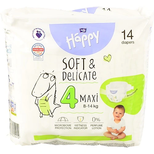 Пiдгузники Happy bella baby maxi 8-14кг 14шт
