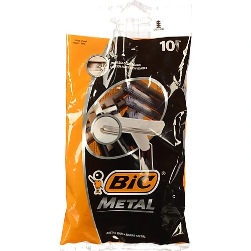 Бритва д.гоління Bic metal 10шт