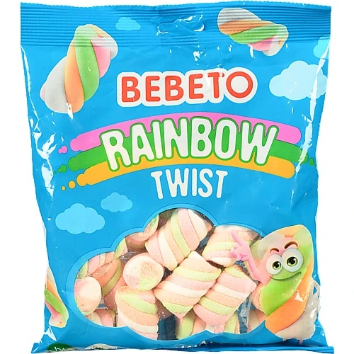 Маршмелоу Bebeto 135г веселковий твіст