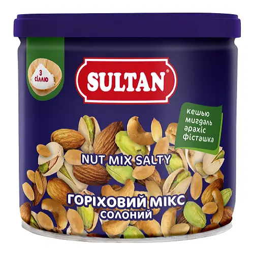 Горіховий мікс Sultan 120г підсолений з.б
