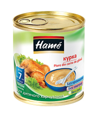 Пюре Hame 100г курка