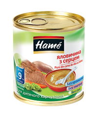 Пюре Hame 100г яловичина серце