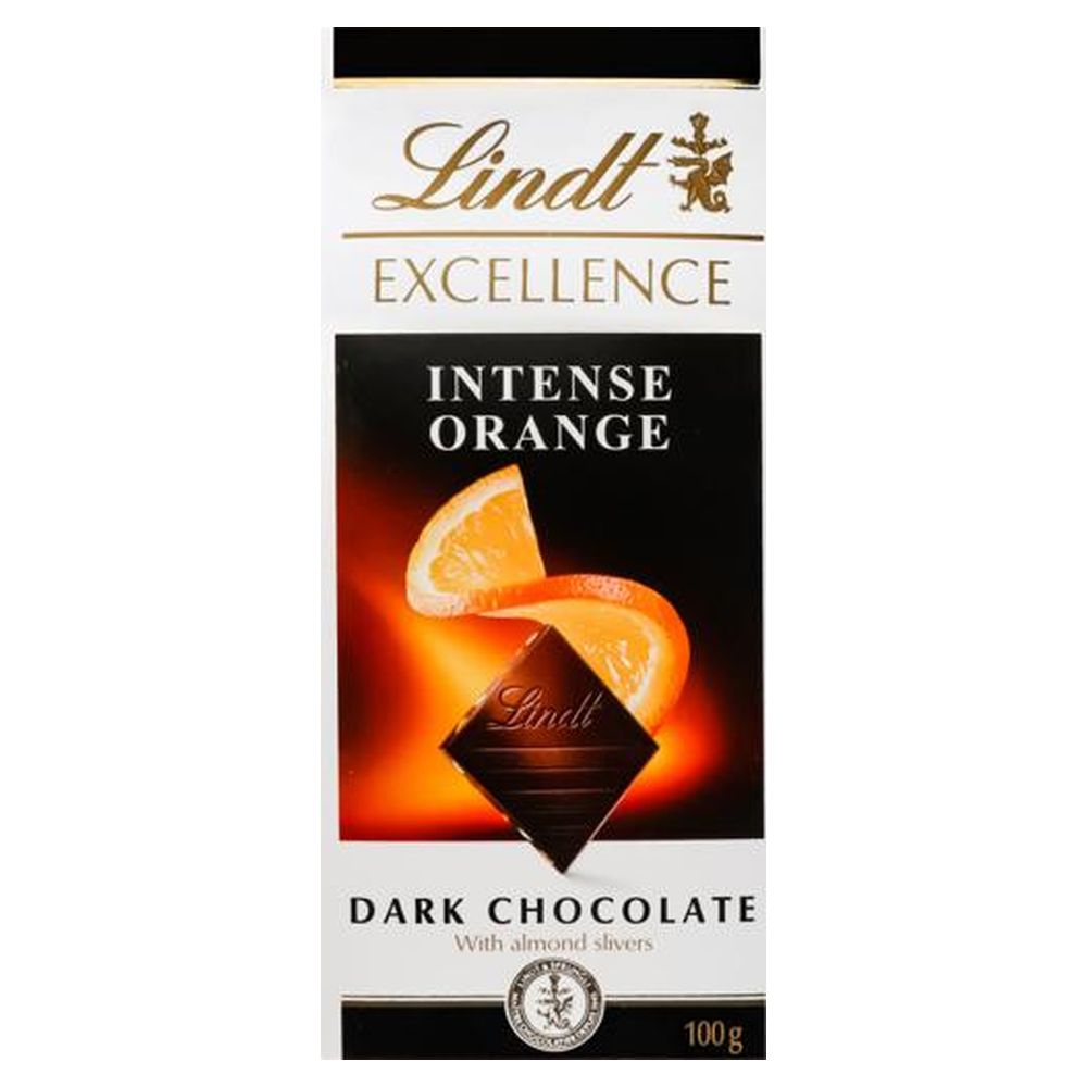 Шоколад Lindt темний зі смаком апельсину 100г (36077)