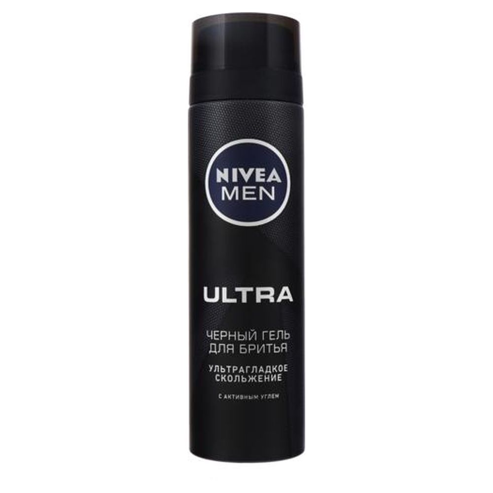 Гель д.гоління Nivea for men ultra чорний 200мл (38234)