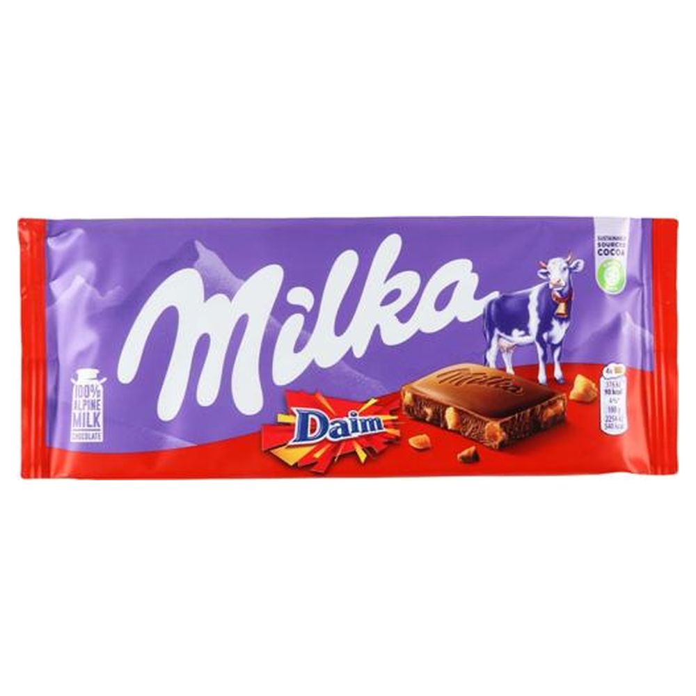 Шоколад Milka мигдаль,карамель 100г (38972)