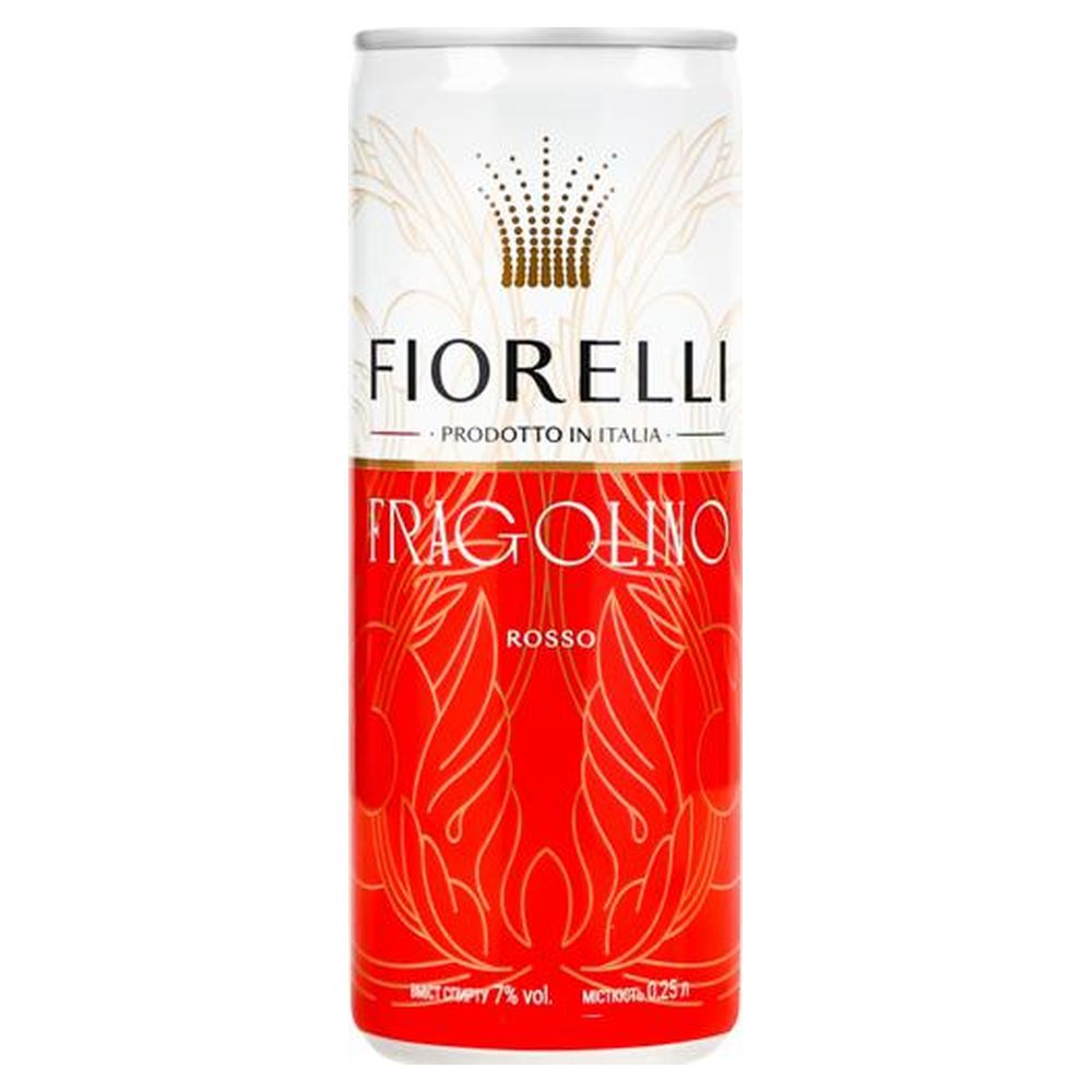 Напій алк. Fiorelli Fragolino Rosso з.б.0,25л (40528)