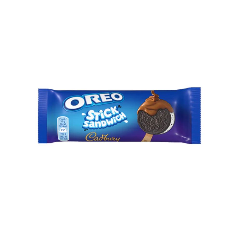 Морозиво Oreo Milka сендвіч на паличці,мол.шок.51г (46795)