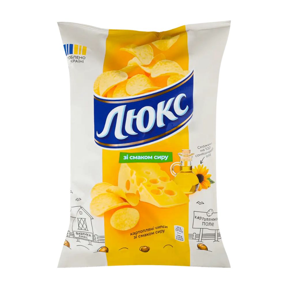Чіпси Люкс сир 125г (48460)