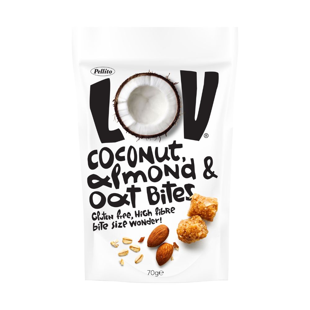 Снеки вівсяні V.Foods кокос, мигдаль 70г (48728)
