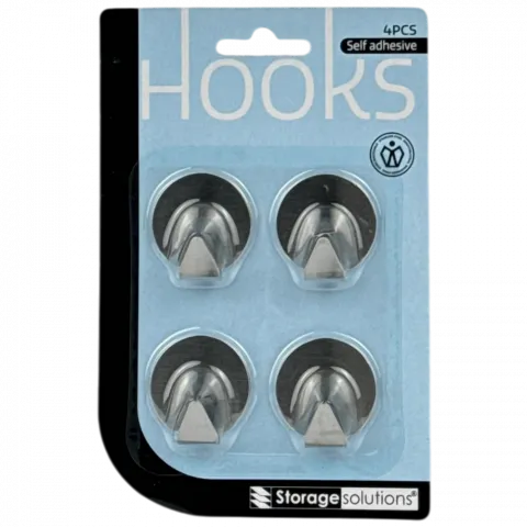 Набір гачків 4 шт мет 159001140 блакит/срібляст И430 (КІН)