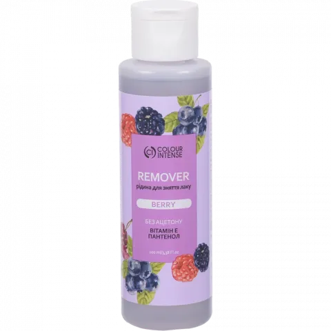 Рідина б/ацетону д/зняття лаку Colour Intense REMOVER 100мл ягода