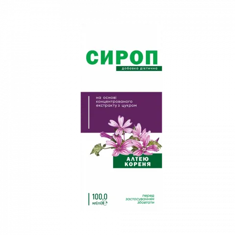 Добавка дієтична К енд Здоров`я Сироп Алтею кореня з цукром 100 мл