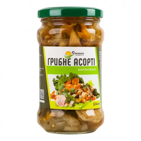 Гриби Домашні продукти Асорті 280 г марин.