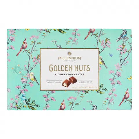 Цукерки Міленіум Golden Nut 145 г з начинкою та цілими горіхами