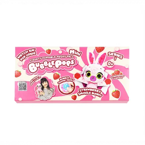 Іграшка мяка Bubble Pops міні Полуничне зайченя 2402005/4