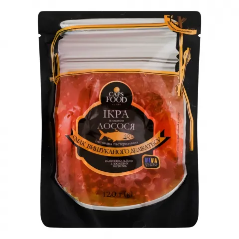 Ікра імітована Caps food 120 г зі смаком Лосося
