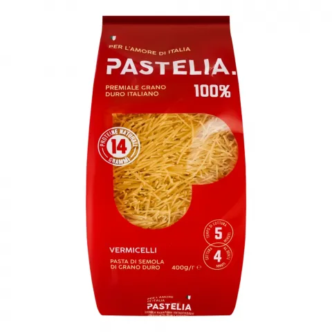 Макарони Pastelia 400 г Вермішель тонка коротка