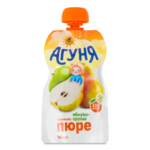 Пюре Агуня 90 г д/пак. Яблуко-груша