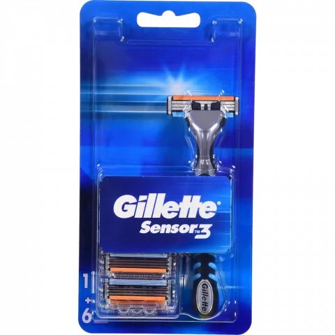 Станок д/гоління Gillette Сенсор3 6 картр.