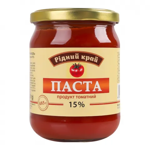 Продукт томатний Рідний край 485 г скл. 15